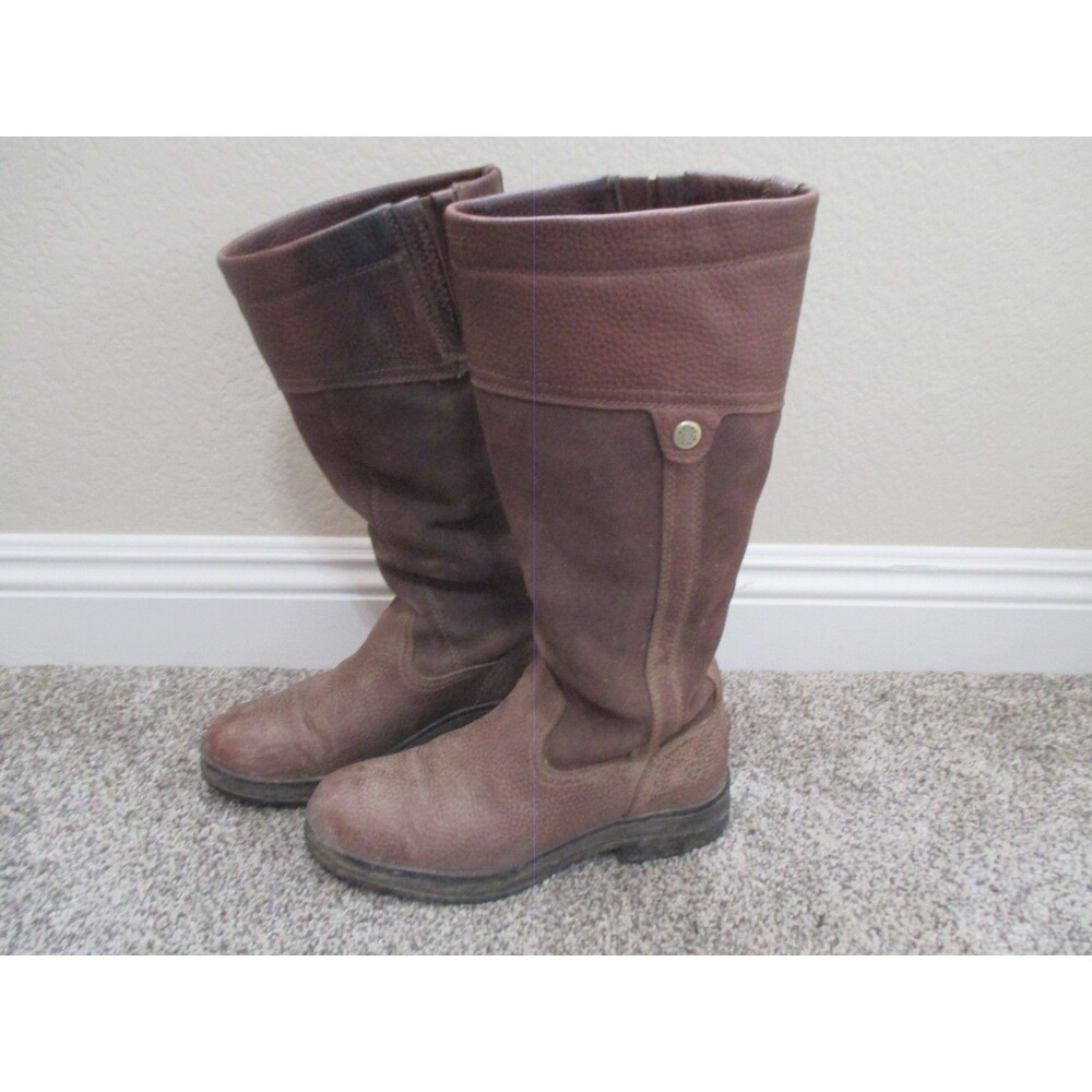 Ariat Windermere Tall Riding Boots Womens 8.5 Waterproof Brown Layered Barn